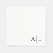 Gepersonaliseerd bruidsservetten servet (Voorkant)