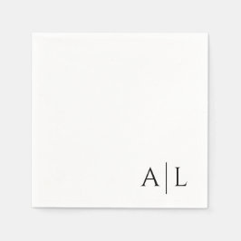 Gepersonaliseerd bruidsservetten servet