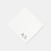 Gepersonaliseerd bruidsservetten servet (Hoek)