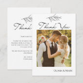 Gepersonaliseerd bruiloft Dank je kaarten (Voorkant / Achterkant)