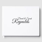 Gepersonaliseerd bruiloft gastenboek (Voorkant)