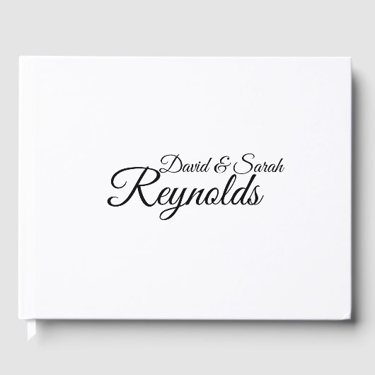 Gepersonaliseerd bruiloft gastenboek (Voorkant)