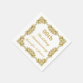 Gepersonaliseerd bruiloft Jubileum Servetten (Hoek)