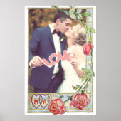 Gepersonaliseerd bruiloft lijst poster (Voorkant)