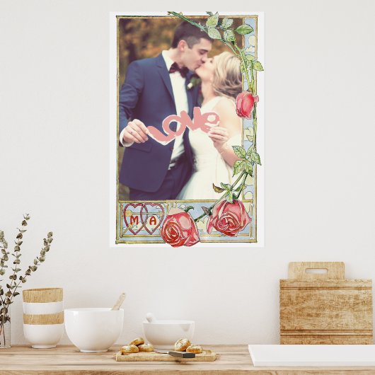 Gepersonaliseerd bruiloft lijst poster (Keuken)