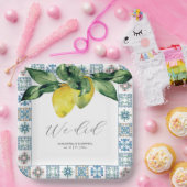 Gepersonaliseerd bruiloft papier Borden Papieren Bordje (Feest)