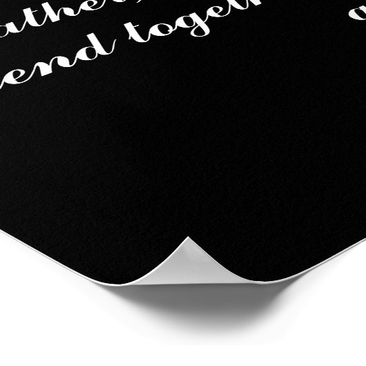 Gepersonaliseerd bruiloft poster (Hoek)