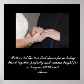 Gepersonaliseerd bruiloft poster (Voorkant)