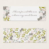 Gepersonaliseerd bruiloft uitnodiging Verfraaiing  Mini Visitekaartjes (Voorkant /achterkant)