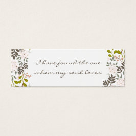 Gepersonaliseerd bruiloft uitnodiging Verfraaiing  Mini Visitekaartjes