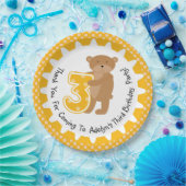 Gepersonaliseerd bruin Beer 3de Bord op jaarbasis (Feest)