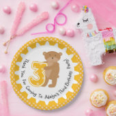 Gepersonaliseerd bruin Beer 3de Bord op jaarbasis (Feest)