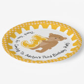 Gepersonaliseerd bruin Beer 3de Bord op jaarbasis (Gekanteld)