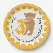 Gepersonaliseerd bruin Beer 3de Bord op jaarbasis (Voorkant)