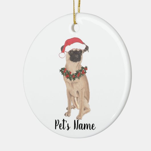 Gepersonaliseerd Brussel Griffon Keramisch Ornament (Links)