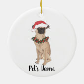 Gepersonaliseerd Brussel Griffon Keramisch Ornament (Achterkant)