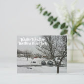 Gepersonaliseerd buffel-Afbeeldingen WinterStorm Briefkaart (Staand voorkant)