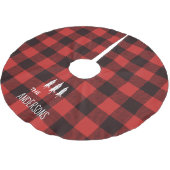 Gepersonaliseerd buffel-kalkland kerstboom rok (Gekanteld)