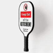 Gepersonaliseerd Buiten de Keuken Grappig Pickleball Paddle (Links)