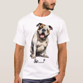 Gepersonaliseerd Bulldog T-shirt (Voorkant)