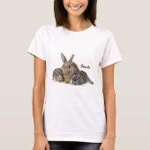 Gepersonaliseerd Bunny Family Shirt (Voorkant)