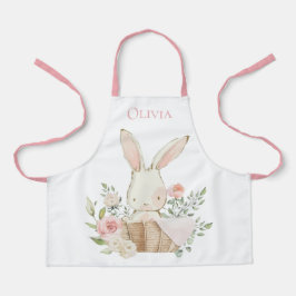 Gepersonaliseerd Bunny Rabbit roze Schort