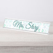 Gepersonaliseerd bureau Bord Bureau Naambordje (Voorkant)