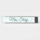 Gepersonaliseerd bureau Bord Bureau Naambordje (Voorkant)