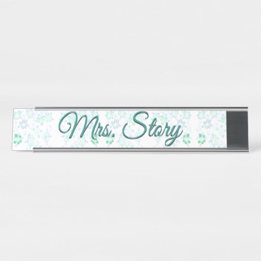 Gepersonaliseerd bureau Bord Bureau Naambordje (Voorkant)