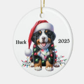 Gepersonaliseerd Burnese Mountain Dog Xmas Keramisch Ornament (Links)