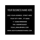 Gepersonaliseerd Business Address Info Modern Zelfinktende Stempel (Design)