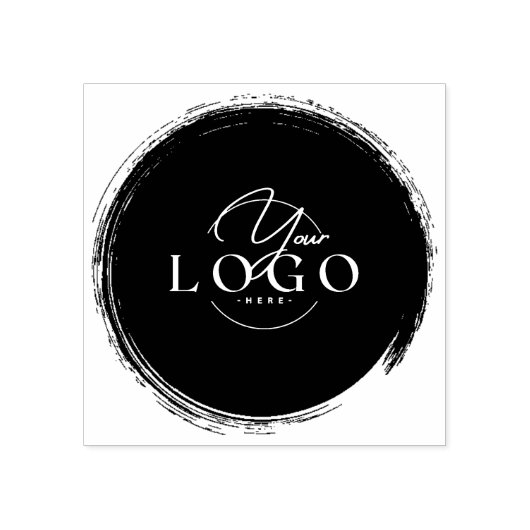 Gepersonaliseerd | BUSINESS LOGO MODERN RUBBER STE Rubberstempel (Afrduk)