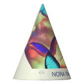 Gepersonaliseerd Butterfly Party Pet Feesthoedjes (Links)