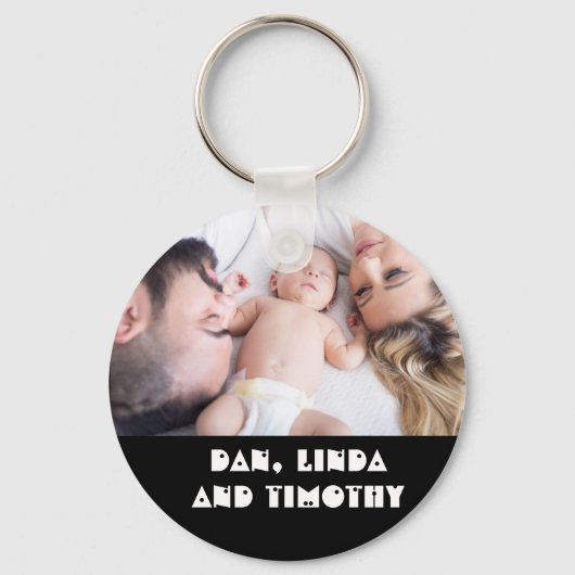 Gepersonaliseerd Button Sleutelhanger (Voorkant)