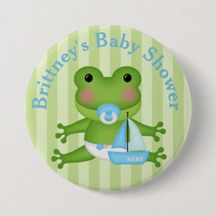 Gepersonaliseerd Button van kikkerBaby shower