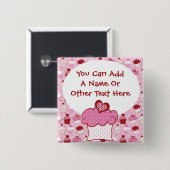 Gepersonaliseerd Button van snoepkoeken (Voorkant /achterkant)