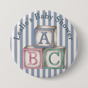 Gepersonaliseerd Button voor Baby-blokken