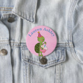 Gepersonaliseerd Button voor schildpad en cupcake (In situ)