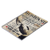 Gepersonaliseerd cadeau aan mijn man, thuisdecor notitieboek (Linkerzijde)