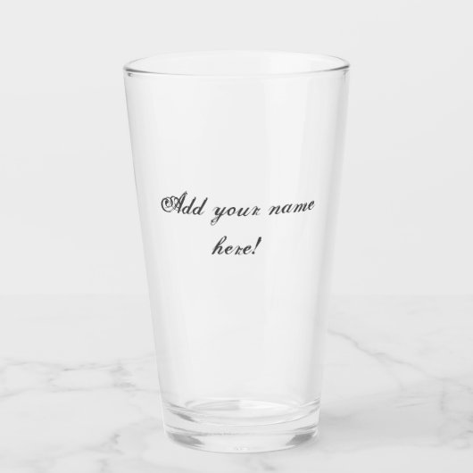 Gepersonaliseerd cadeau, aangepast glas (Voorkant)