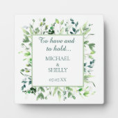 Gepersonaliseerd cadeau! Aangepaste bruiloft tafel Fotoplaat (Voorkant)