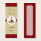 GEPERSONALISEERD CADEAU LABEL :: modern spotty tre Mini Visitekaartjes (Voorkant /achterkant)