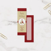 GEPERSONALISEERD CADEAU LABEL :: modern spotty tre Mini Visitekaartjes (Kantoor)