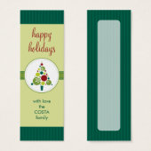 GEPERSONALISEERD CADEAU LABEL :: modern spotty tre Mini Visitekaartjes (Voorkant /achterkant)