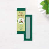 GEPERSONALISEERD CADEAU LABEL :: modern spotty tre Mini Visitekaartjes (Bureau)