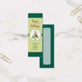 GEPERSONALISEERD CADEAU LABEL :: modern spotty tre Mini Visitekaartjes (Kantoor)