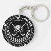 Gepersonaliseerd cadeau op de verjaardag van de go sleutelhanger (Achterkant)