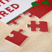 Gepersonaliseerd cadeau! Pensioen Kerstpuzzel Legpuzzel (Zijkant)