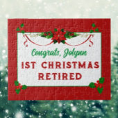 Gepersonaliseerd cadeau! Pensioen Kerstpuzzel Legpuzzel