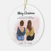 Gepersonaliseerd cadeau voor beste vriend - BFF Keramisch Ornament (Links)